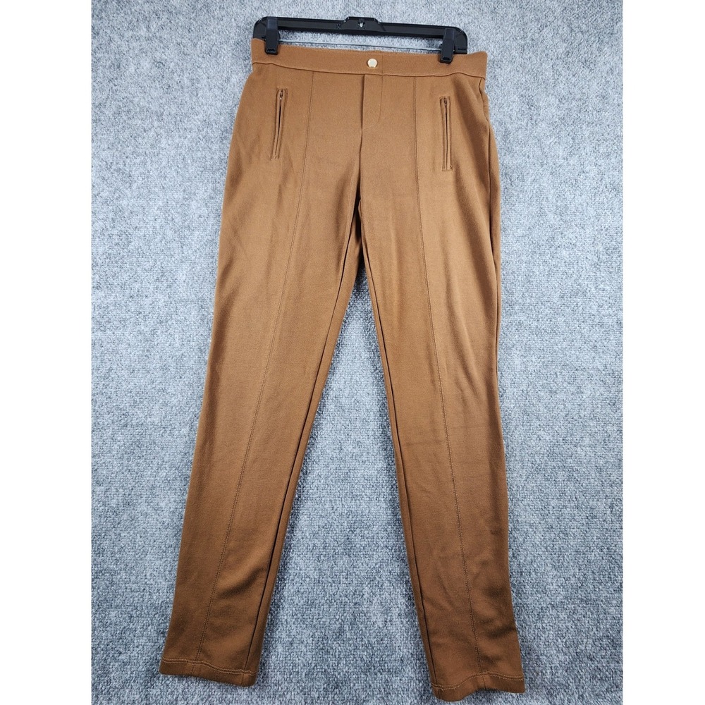 Philosophy Republic Clothing Womens Cognac Brown Pintuck Ankle Pants Size 8